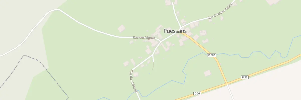 Plan du 10 Rue du Château à Puessans