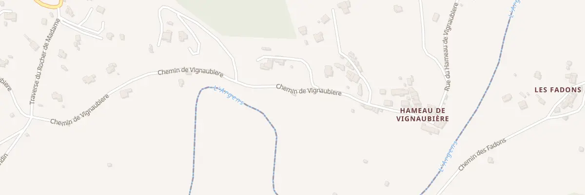 Plan du 876 Che de Vignaubiere à Lorgues