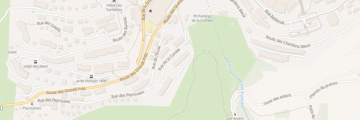 Plan du 86 Rue de la Combe à Orcières