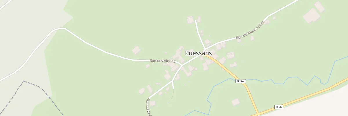 Plan du 5011 Le Village à Puessans