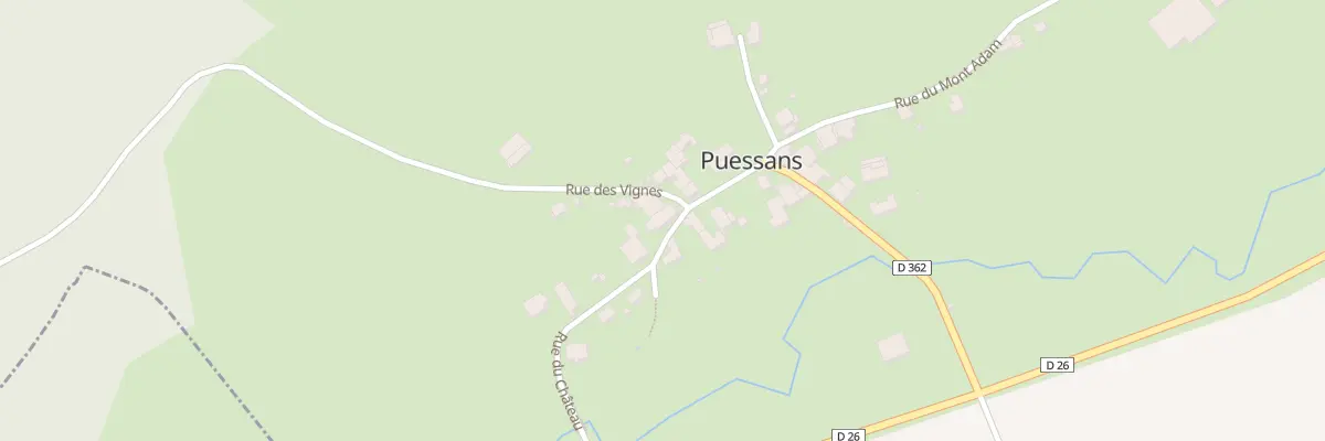 Plan du 8 Rue du Château à Puessans