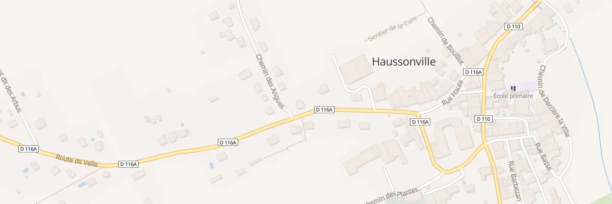 Plan du 12 Rte de Velle à Haussonville