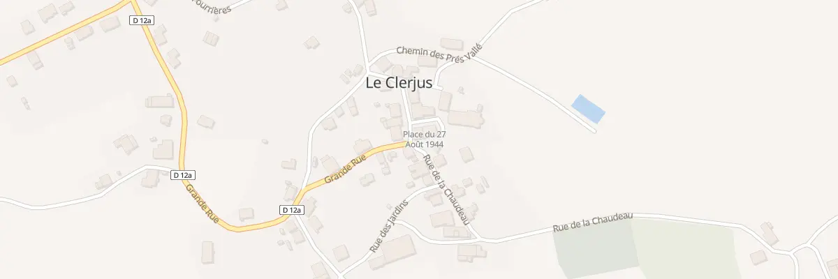 Plan du 2 Rue de la Chaudeau au Clerjus