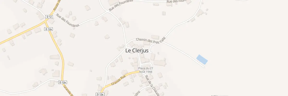 Plan du 2 Rle de la Mairie au Clerjus