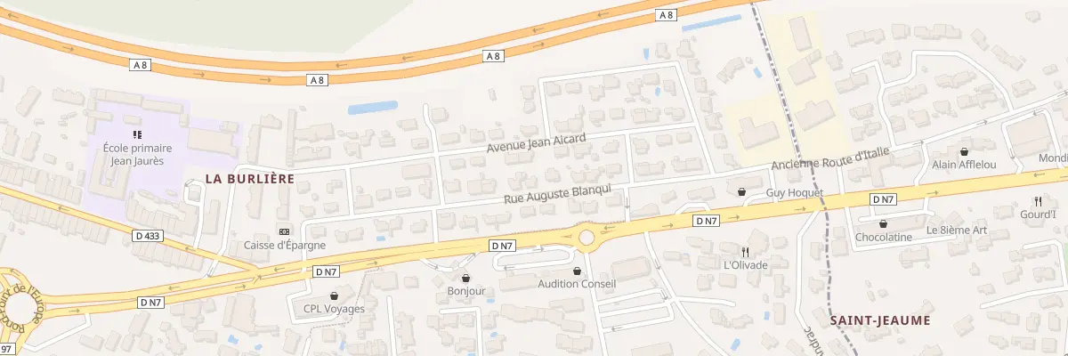 Plan du 21 Rue Auguste Blanqui au Luc