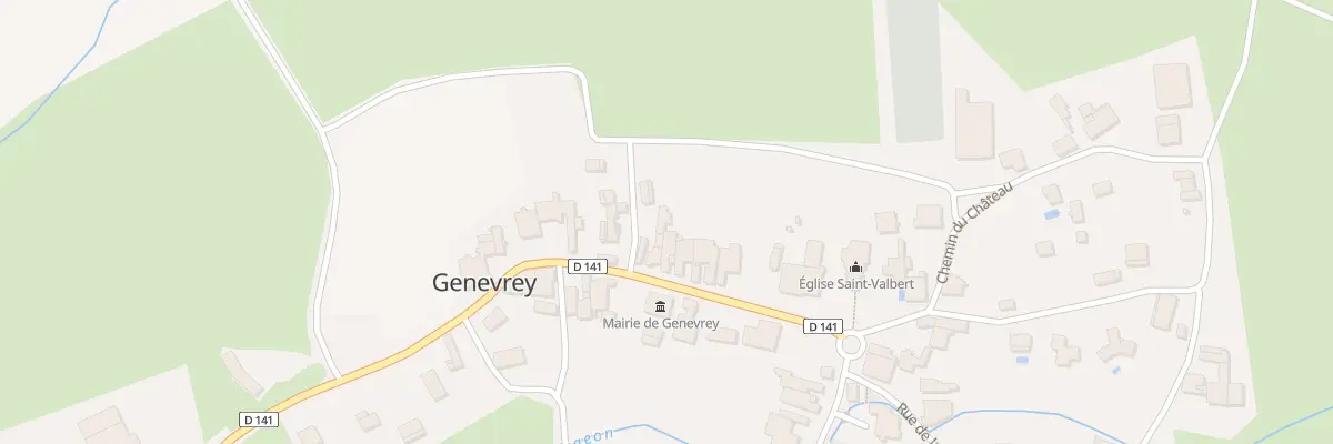 Plan du 2 Che des Chenevières à Genevrey