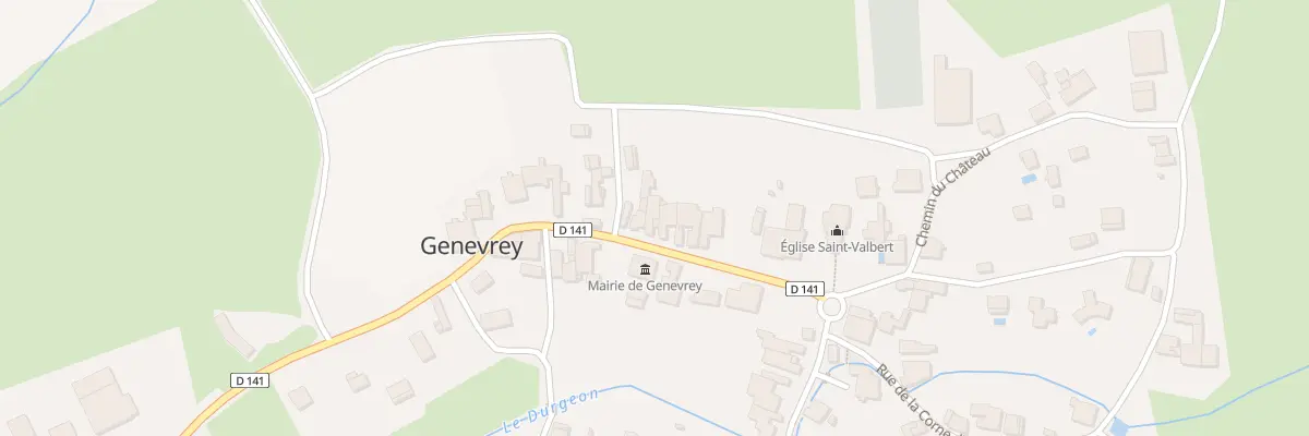 Plan du 14 Rue de Lavau à Genevrey