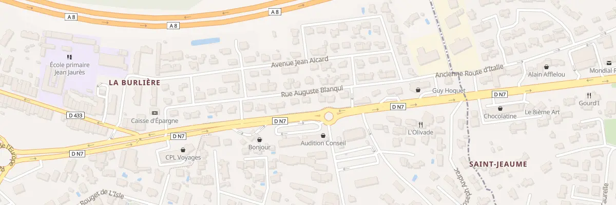 Plan du 24 Rue Auguste Blanqui au Luc