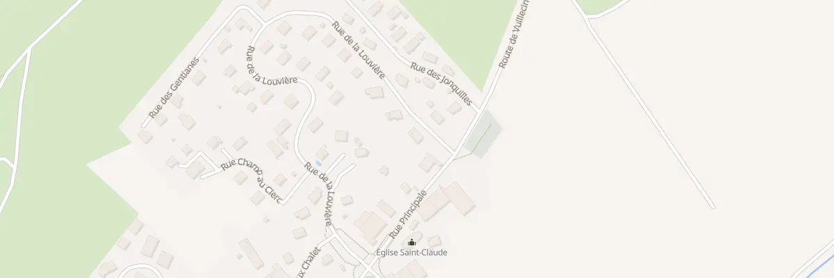 Plan du 33 Rue de la Louvière à Vuillecin