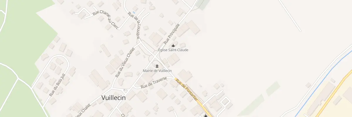 Plan du 4 Rue de Pontarlier à Vuillecin