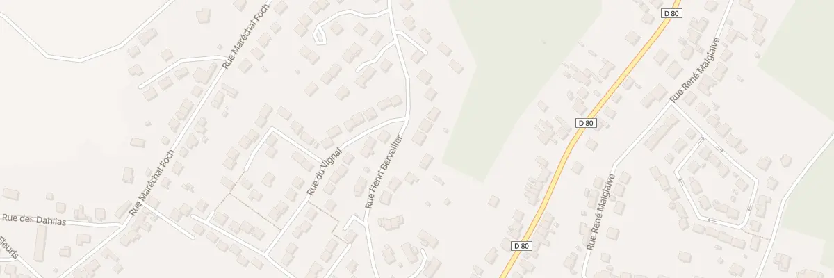 Plan du 23 Rue Henri Berveiller à Varangéville