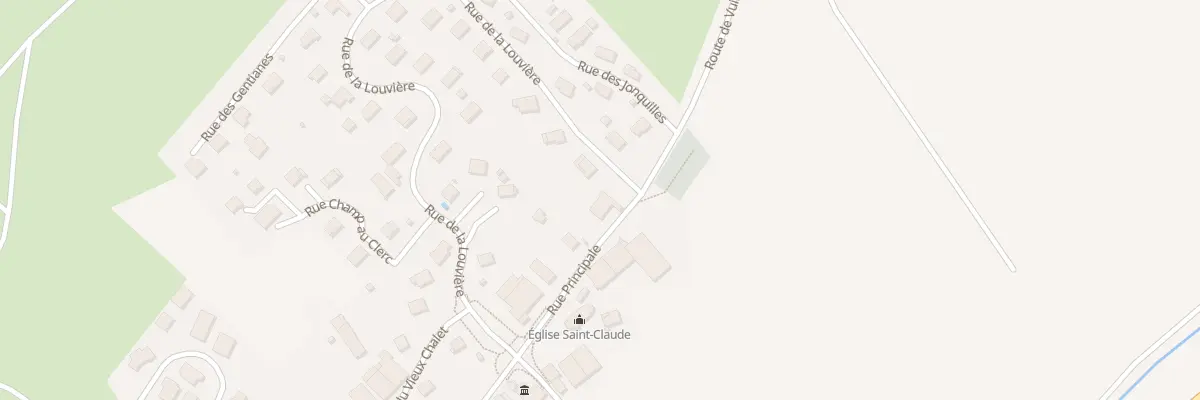 Plan de Village à Vuillecin