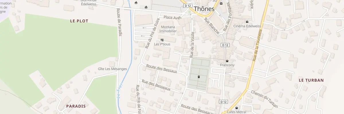 Plan du 5 Rte des Besseaux à Thônes