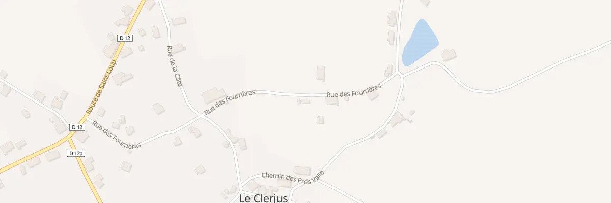 Plan du 14 Rue des Fourrières au Clerjus