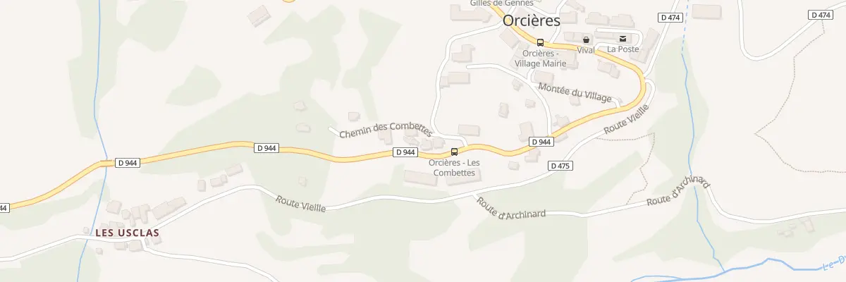 Plan du 3349 Rte d’Orcières à Orcières