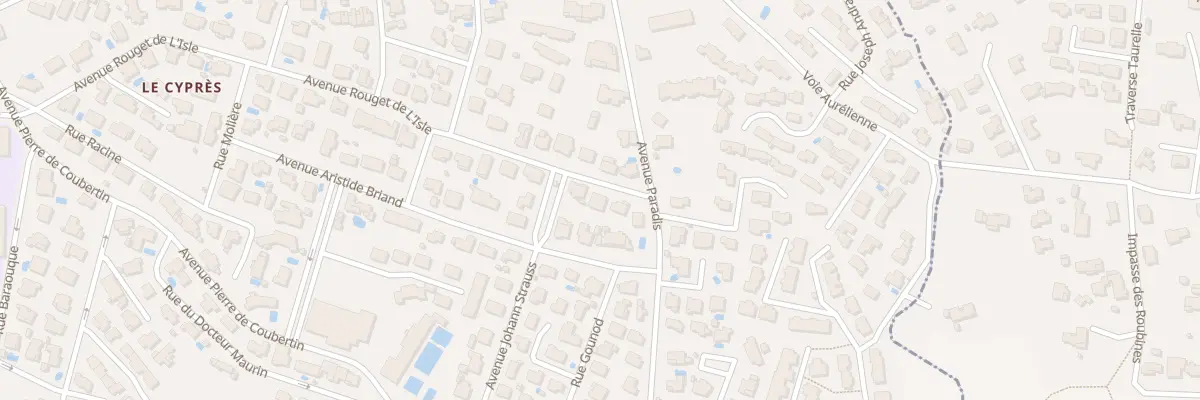 Plan du 40 Av Rouget de l’Isle au Luc