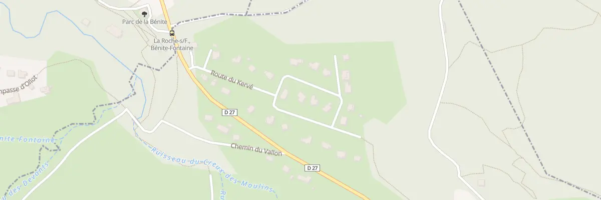 Plan du 201 Rte du Kerve à Saint-Sixt