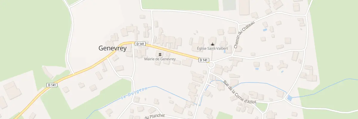Plan du 5 Rue de Lavau à Genevrey