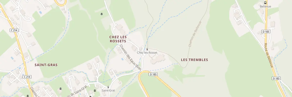 Plan du 1209 Rte de Bellevue à Lucinges