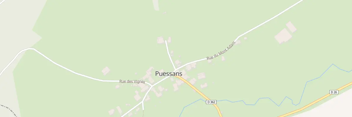 Plan du 2 Rue des Sources à Puessans