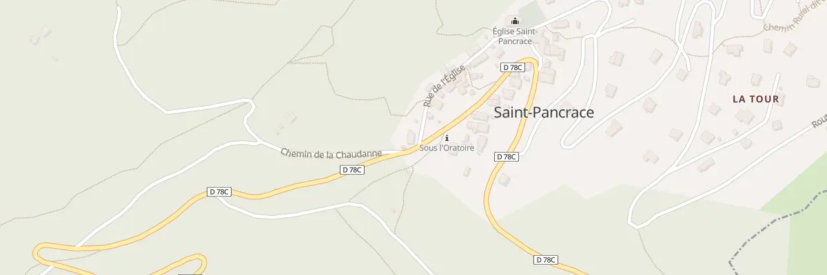 Plan du 160 Rue de l’Eglise à Saint-Pancrace