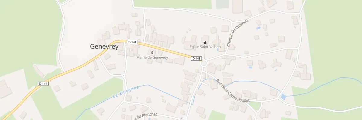 Plan du 3 Rue de Lavau à Genevrey
