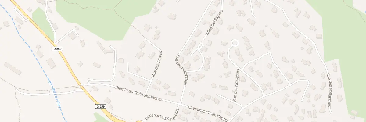 Plan du 124 All Lou Valat à Bormes-les-Mimosas