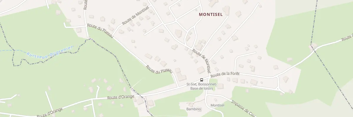 Plan du 89 Rte de Montisel à Saint-Sixt