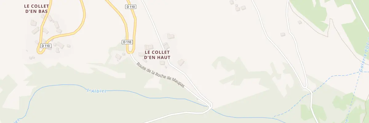 Plan du 5033 Le Collet d’En Haut à Albiez-Montrond