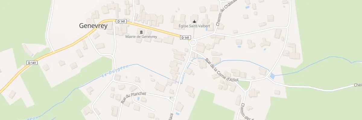 Plan du 6 Rue de la Place à Genevrey