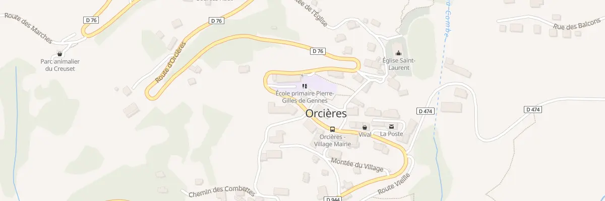 Plan du 3796 Rte d’Orcières à Orcières