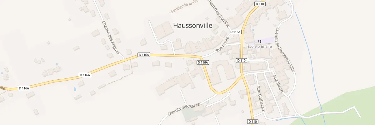 Plan du 7 Rte de Velle à Haussonville