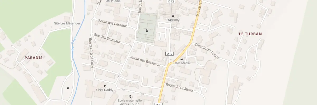 Plan du 9 Rte des Besseaux à Thônes