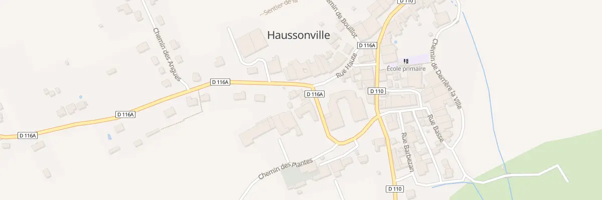Plan du 5 Rte de Velle à Haussonville