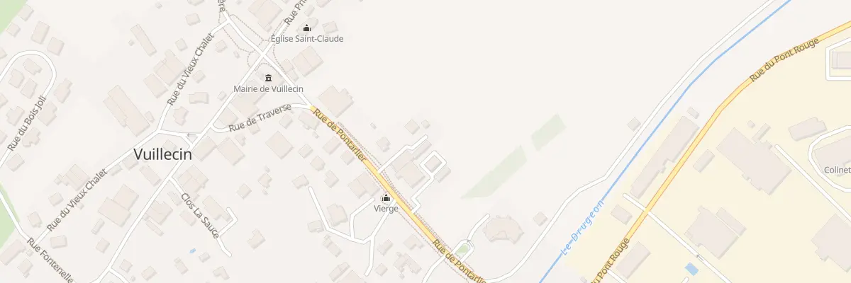 Plan du 8B Rue de Pontarlier à Vuillecin