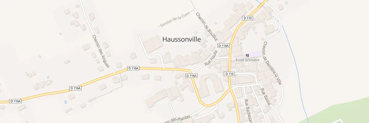Plan du 4 Rte de Velle à Haussonville