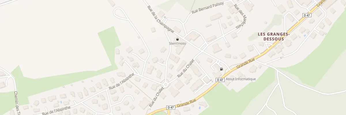 Plan du 1B Rue des Fontaines à Granges-Narboz