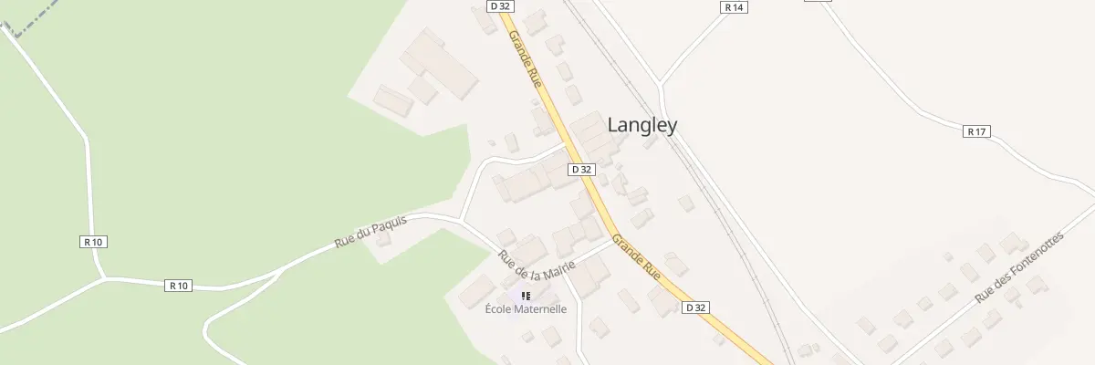 Plan du 25 Rue du Paquis à Langley