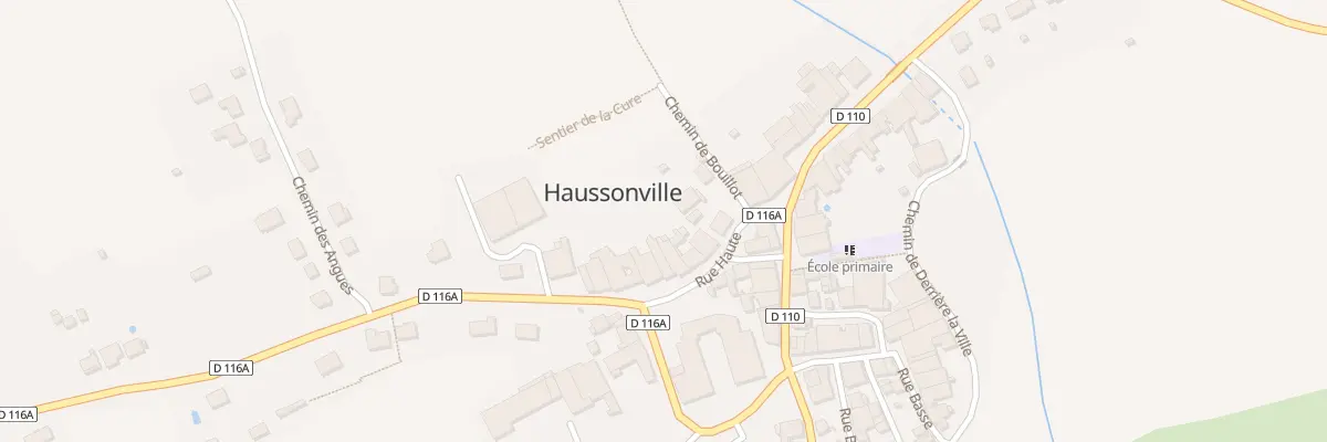 Plan du 5 Rue Haute à Haussonville