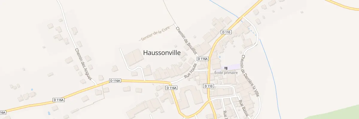 Plan du 4 Rue Haute à Haussonville