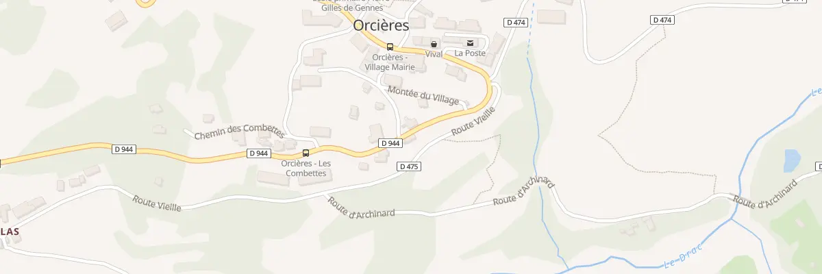 Plan du 3536 Rte d’Orcières à Orcières