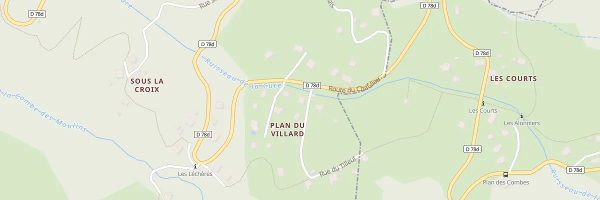 Plan du 24 Rue Plan des Villards à Jarrier