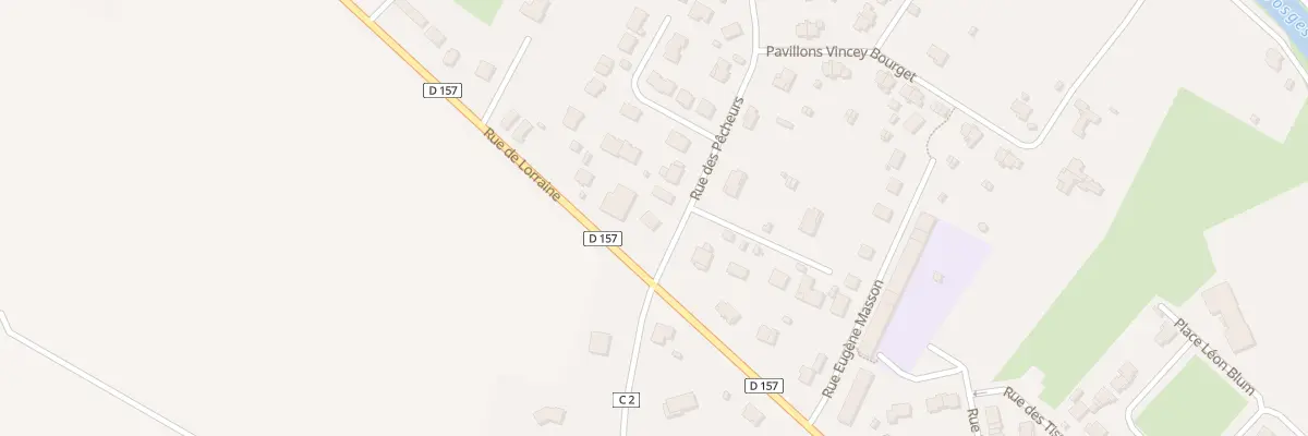 Plan du 1 Che des Pecheurs à Vincey