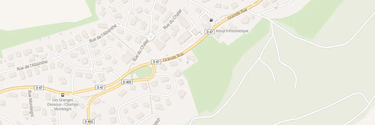 Plan du 35 Grande Rue à Granges-Narboz