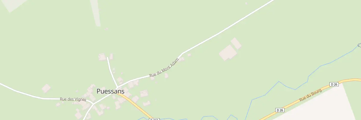 Plan du 8 Rue du Mont d’Adam à Puessans