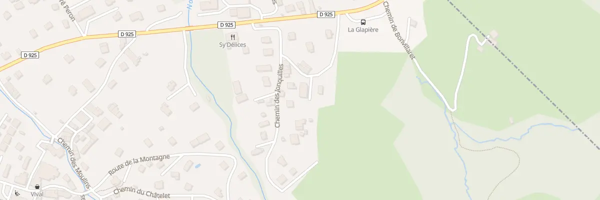 Plan de La Glapiere à Sainte-Hélène-sur-Isère
