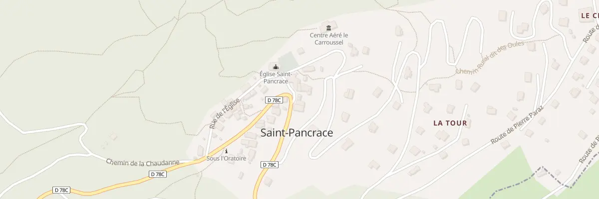 Plan du 5010 Saint Pancrace à Saint-Pancrace