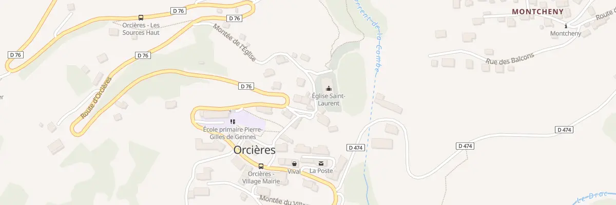 Plan du 306 Mte de l’Eglise à Orcières