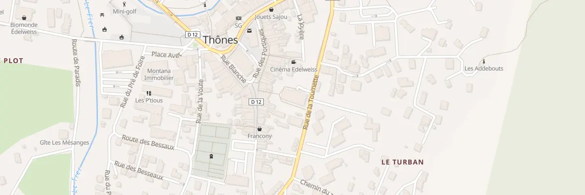 Plan du 2 Rue de la Tournette à Thônes