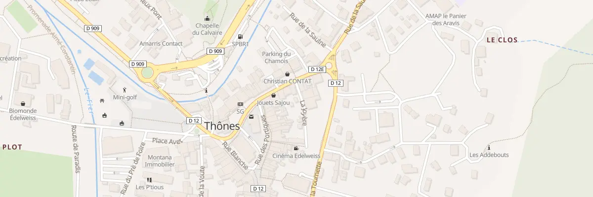 Plan du 10 Rue de la Saulne à Thônes